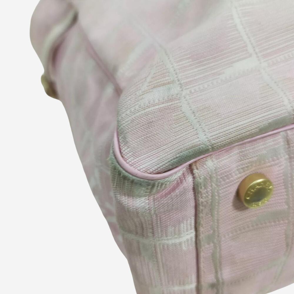 Chanel Pink Nylon Travel Line Tote Bag - Picture 6 of 15